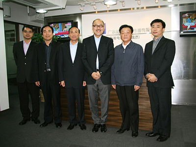 Pictured here are the officials from both the Liaison Office of the Central People’s Government in the HKSAR and the Information Office of the Guangdong Provincial Government, together with Dim Sum TV management. From left: Executive Vice President and Chief Financial Officer, Mr. Eric Lam; Deputy Director of the Information Office of the People’s Government of Guangdong Province, Mr. Hu Zhen Quo; Deputy Director General of the Publicity, Culture and Sports Department from the Liaison Office of the Central People’s Government in the HKSAR, Mr. Si Jin Quan; Dim Sum TV’s Director and Chief Executive Officer, Mr. Kit Szeto; Deputy Director of the Publicity Department of Guangdong Province and Director of the Information Office of the People’s Government of Guangdong Province, Mr. Li Shoujin; and Division Chief of the Publicity, Culture and Sports Department from the Liaison Office of the Central People’s Government in the HKSAR, Mr. Zhu Wen.