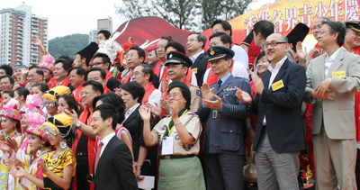 Dim Sum TV Director & Chief Executive Officer, Mr. Kit Szeto at the inaugural ceremony of the “Hong Kong Youth Alliance for 60th National Day Celebrations”.