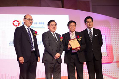 Mr. Kit Szeto (1st from left) with some of the guests and representatives of the winning organizations.