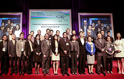 The guests of honour after the ribbon-cutting ceremony.