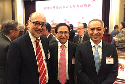 Happy New Year to one and all! Left to Right:Mr Kit Szeto,Director & CEO of Dim Sum TV,Mr Raymond Fong B.Sc, MBA, General Manager- Property Development of New World Development Company Limited,Mr Gary Chen Guanzhan, Executive Director and Joint General Manager Of New World Development Company Limited.