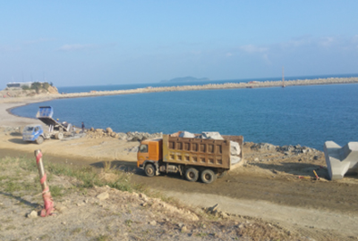 建设中的茂名滨海新区