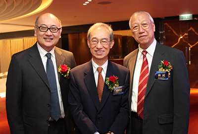 (from left to right) Mr Kit Szeto,Mr Lo Sui-on, Vice Chairman of China Travel International Investment Hong Kong Limited and Mr Yuen Mo, Vice-chairman of CGCC