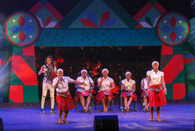 Cape Verde traditional Batuque drum singing performance during “China and Portuguese-speaking Countries Gala Performance”